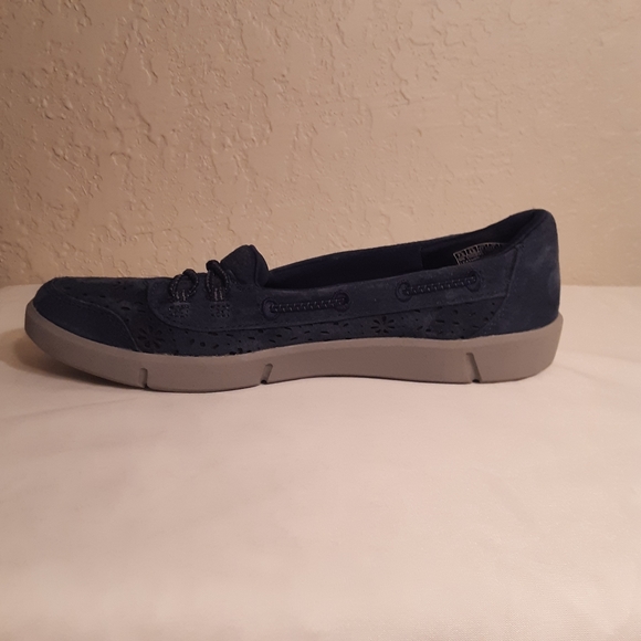 Skechers Womans SN 100205 Navy Blue Suede Shoes - Picture 7 of 11